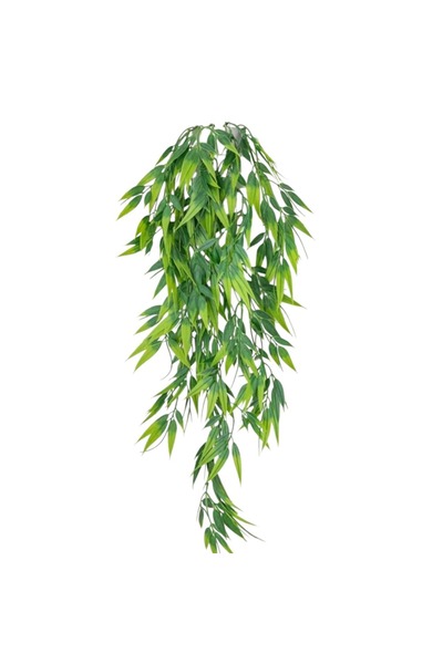 OEM Planta decorativa verde din plastic, forma frunze de salcie, 80cm