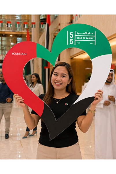 Generic UAE National Day 2026 Falcon Wing Selfie Frame – Solo 60x90cm 5mm Board