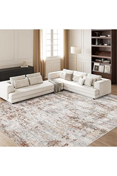 GENERAL Washable Rug, Abstract Area Rug with Non-Slip Backing, Stain Resistan...