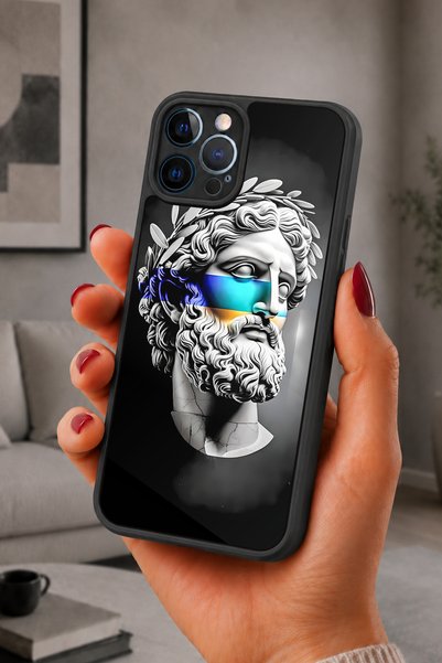 BGAKSESUAR iPhone 12 Pro Max Compatible Classic Patterned Shockproof Case wit...