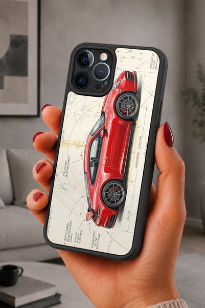 BGAKSESUAR iPhone 12 Pro Max Compatible Concept Patterned Shockproof Case wit...