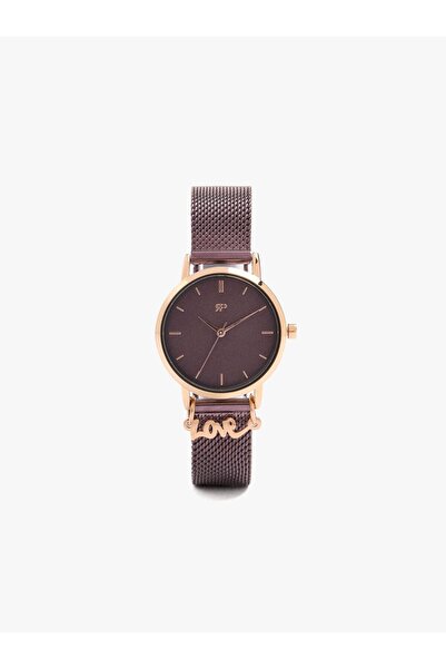 PARFOIS Kadın Charm'lı Çelik Kayışlı Saat