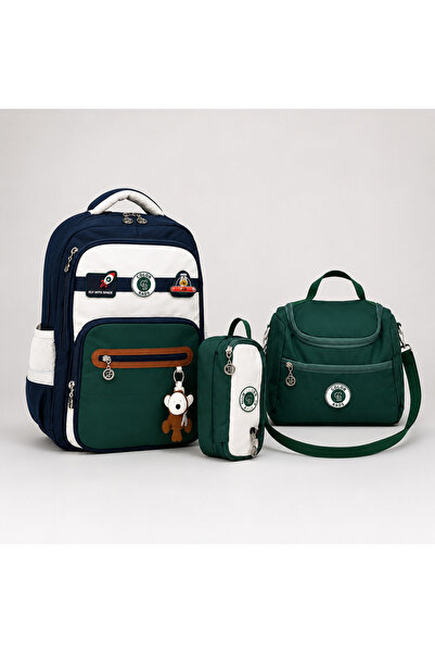 tiny wood Galaxy Series 3-Piece School Bag Set Boys Backpack Lunch Bag