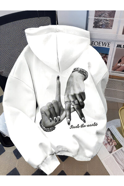 classy moda Don'T Be Normal Printed Unisex Oversize Hoodie