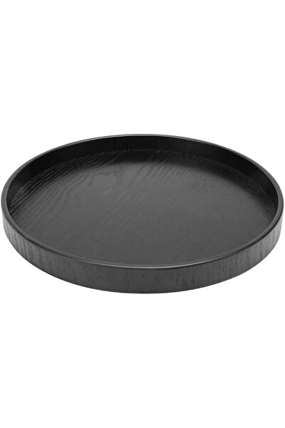GENERAL Shanria Wooden Tea Tray Kitchen Accessories Black Tea Plate Hotel Res...