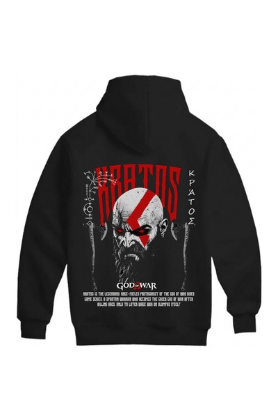 SVART WEAR God of War Printed Unisex Oversize 100% Cotton Sweatshirt