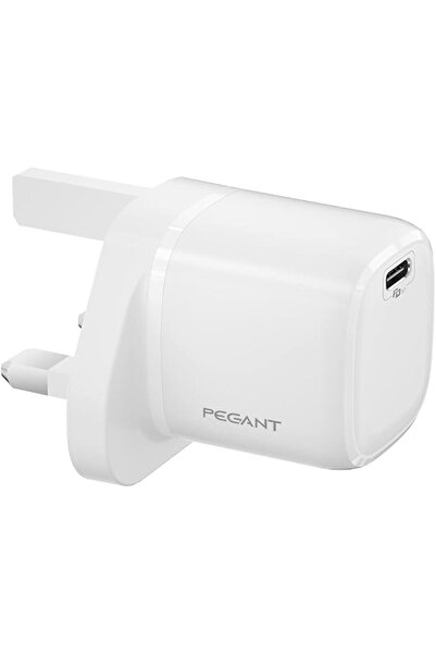 GENERAL شاحن سريع 20 واط مع كيبل USB-C لهاتف ايفون من بيغانت، محول يثبت على ا...