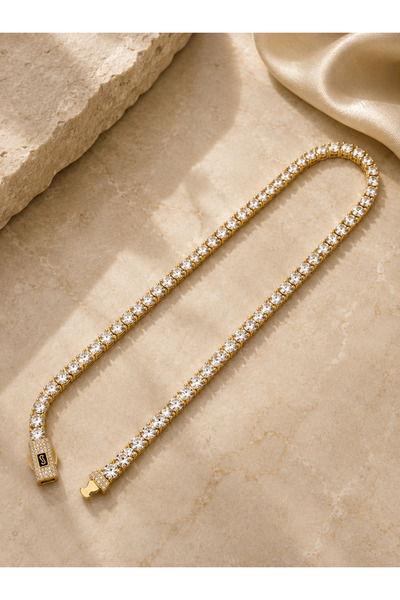 Generic Brand Colier Zirconiu Oțel Inoxidabil
