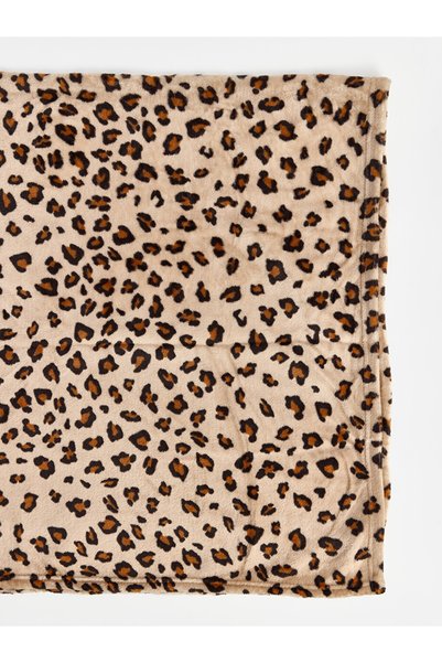 LC Waikiki Lcw Home Leopard Patterned Tv Blanket X150 cm