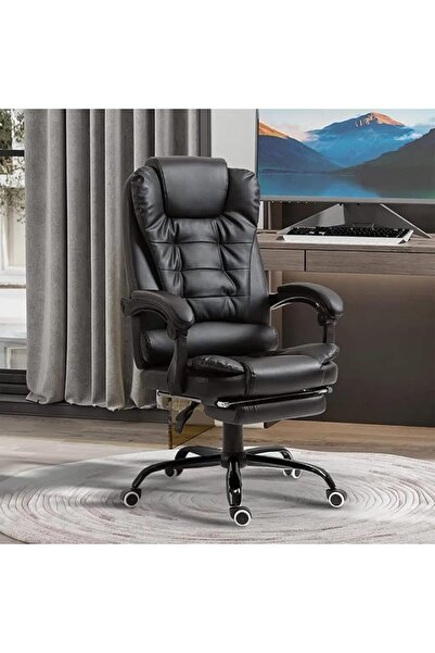 GENERAL Anfeishi Executive Office Chair Adjustable Height Synthetic Leather B...