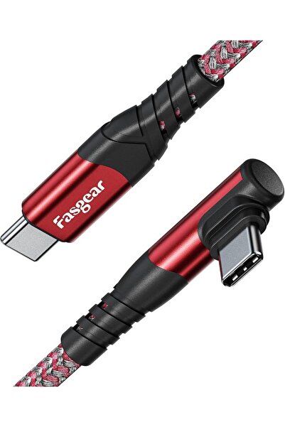 GENERAL كيبل USB-C إلى USB-C بطول 3 متر وتصميم بزاوية 90 درجة وقدرة 60 واط من...