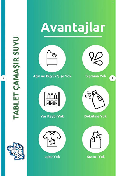 White King Çamaşır Suyu Tableti Hijyenik Ultra Konsantre 32 Tablet Kar Beyazı 32 Tablet Turunç
