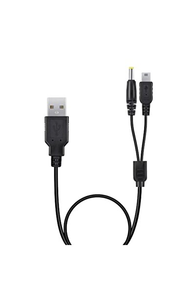 Mcbazel Charging Cable for PSP 1000/2000/3000/PS3, 2 in 1 USB Data Charger Ca...