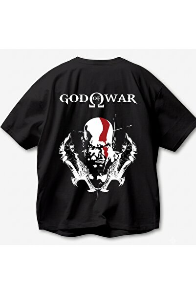 SVART WEAR God of War Printed Unisex Oversize 100% Cotton T-Shirt