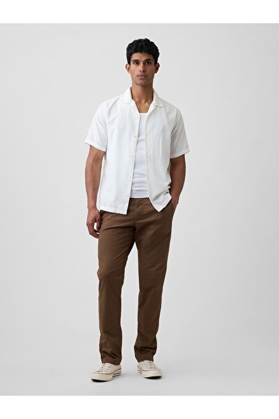 GAP Erkek Kahverengi Slim Khaki Pantolon