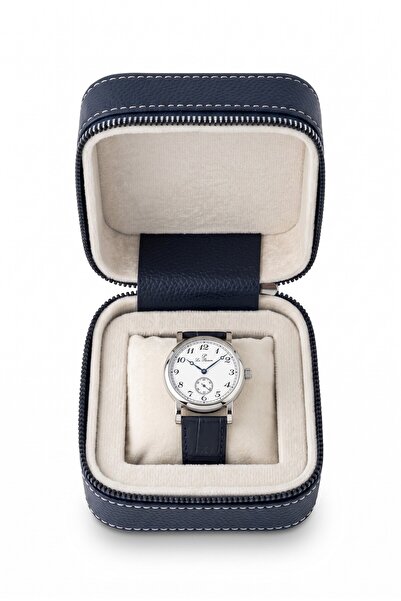 Moda fiesta Single Watch Box Zippered Watch Storage Box 11X11X5 cm