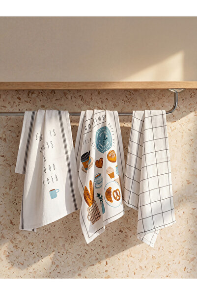 LC Waikiki Timeless Clothing & Timeless Choices Embroidered Tea Towel Set of ...