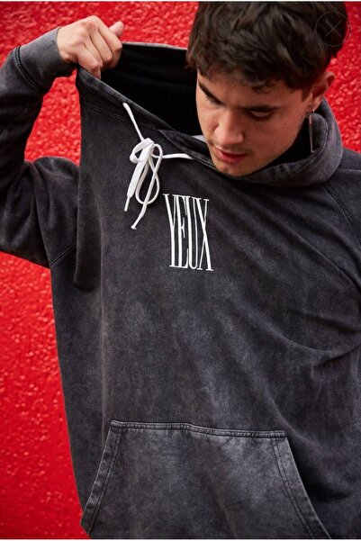 JANTIL MODA Unisex majica sa kapuljačom sa klokanskim džepom, vintage izgled,...