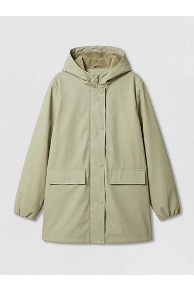 LC Waikiki معطف بناتي بقلنسوة (W6)
