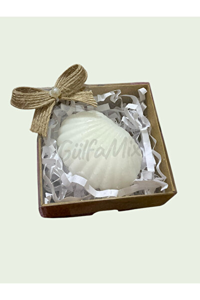 GÜLFAMİX Kraft Kutu İçinde İstiridye Mum | Düğün, Nişan, Söz, Kına, Bride To ...