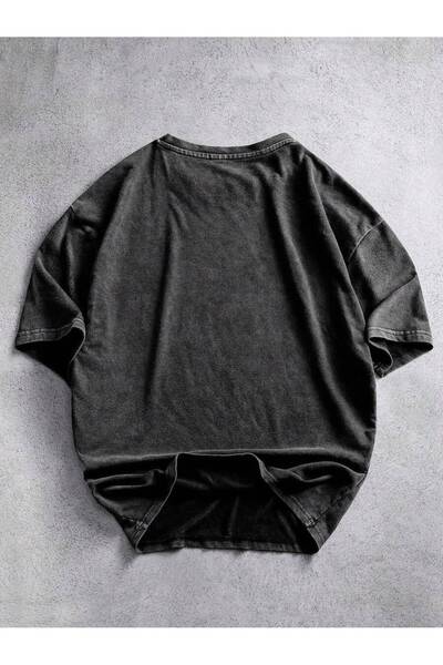 JANTIL MODA Unisex Vintage Washed Summer Oversize κοντομάνικο μπλουζάκι - με ...