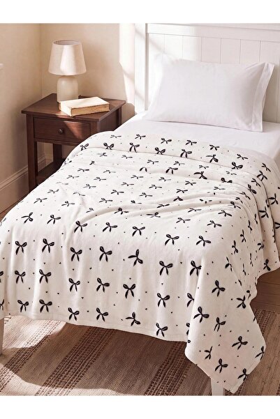 LC Waikiki Bow Patterned Single Blanket 150X220 cm (W6)