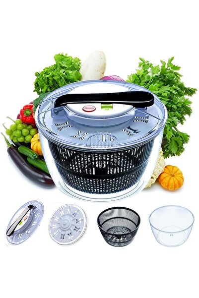 GENERAL Dmg Multi-Function Manual Salad Spinner, Lettuce Dryer and Vegetable ...