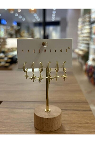 Yakemiyou North Stars Six-Pointed Earrings