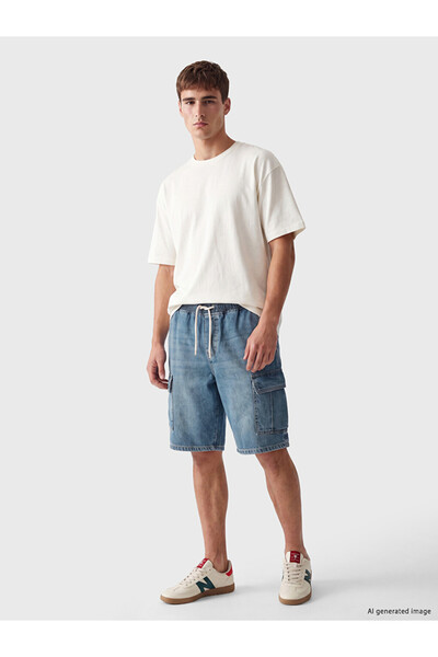 LC Waikiki شورت جينز رجالي من LCW Jeans بمقاس قياسي