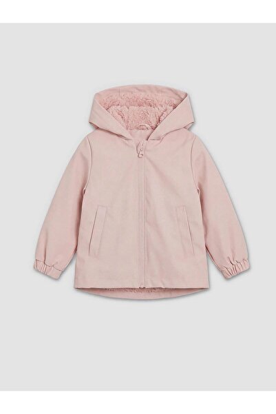 LC Waikiki Plush Lined Hooded Baby Girl Astronaut Coat (W6)