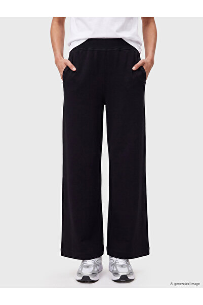 LC Waikiki Black Elastic Waist Women's Sweatpants