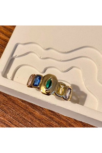 F&I FLORAL İSTANBUL Colorful Ring - Adjustable