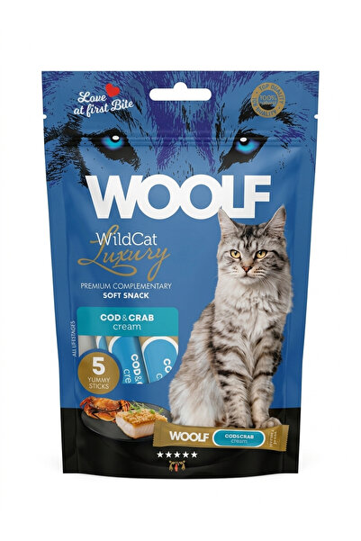 Woolf Wildcat Woolf Wildcat Luxury Cat Creamy Snack Cod & Crab Flavor