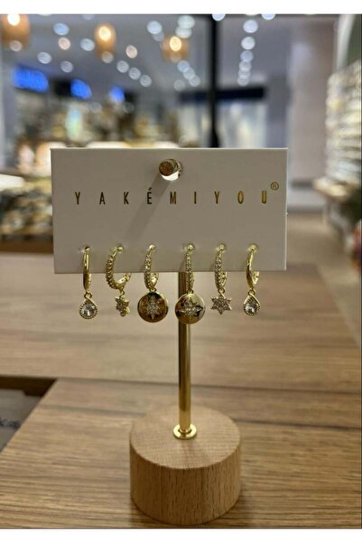 Yakemiyou Plate Star Six Earrings