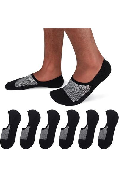 GENERAL Made in Japan |   8/6 Pairs Men's Cotton No-Show Socks with Breathabl...