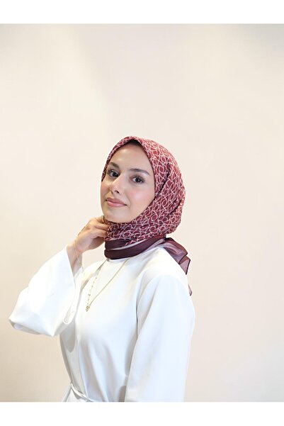 Belli Premium Soft Eşarp Bordo Detay
