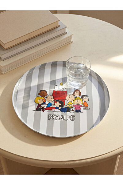 LC Waikiki LCW HOME Peanuts Baskılı Metal Tepsi 35 cm