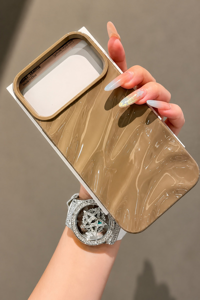 EDELFU iPhone 17 PRO MAX uyumlu - (Degrade) Dalgalı Kabartmalı Kapak, Parlak ...
