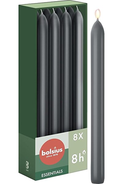 Bolsius Bolsius Taper Dinner Candles - Ivory - 8 Pack - 23 cm - Long Burn Tim...
