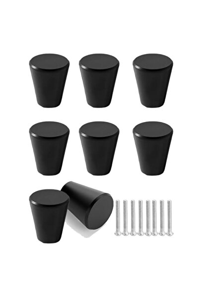 Generic Matte Black Cabinet Knobs for Dresser Drawers - Round Cupboard Knobs ...