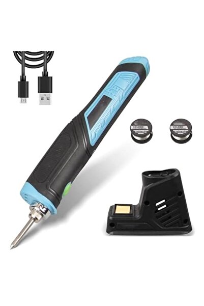 Generic Cordless Soldering Ironl Awith LED Light Ergonomics Handle Rechargeab...