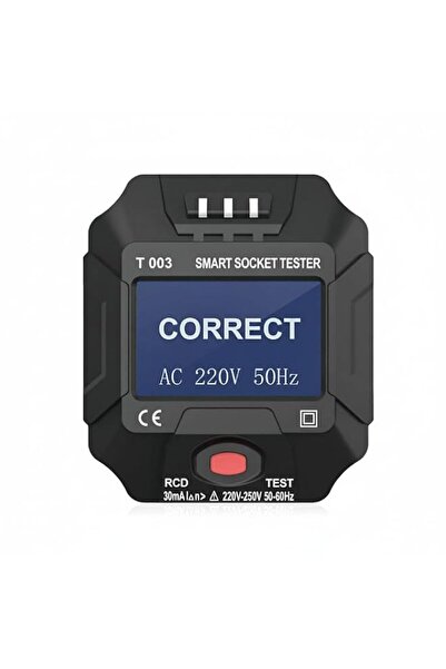 Generic Electric Socket Tester for UK Outlets Smart Digital Circuit Polarity ...