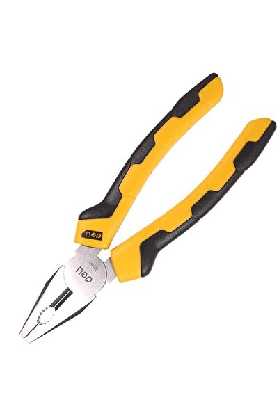 Generic Deli 8 Inch Combination Pliers, Black/Yellow
