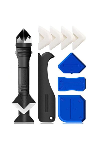 Generic Caulking Tools,10 Pcs 3 in 1 Caulking Finishing Tool Kit, Reusable an...