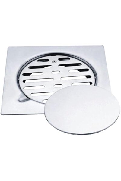 Generic Stainless Steel Floor Drain Cover 150x150 mm, Round Shower Drain for ...