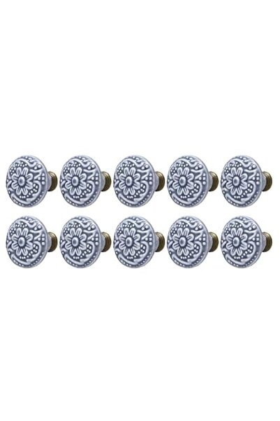 Generic 10 Pack Ceramic Door Knobs, Vintage Floral Decorative Cabinet Pulls a...