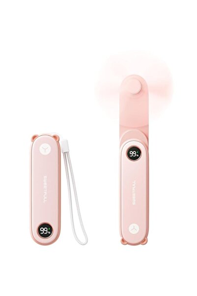 Generic SWEETFULL Portable Handheld Mini Fan with LED Display, 2-in-1 Persona...