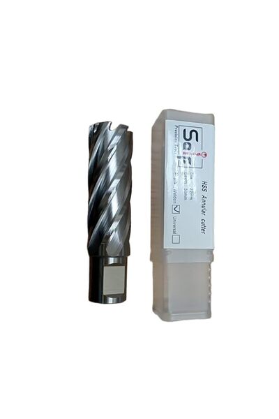 Generic HSS Annular Cutter M25 X 50 | High-Speed Steel Core Drill Bit