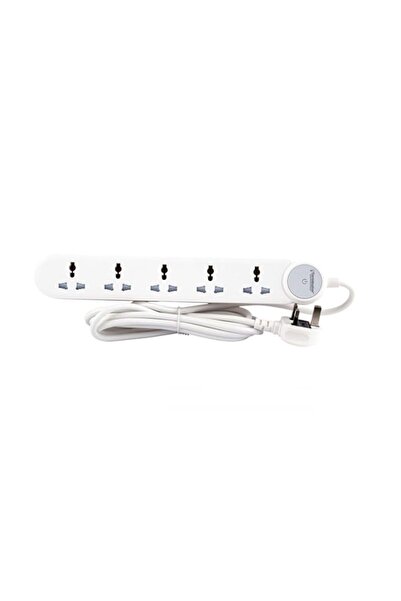 Generic Terminator 5-way universal power extension socket with master switch,...
