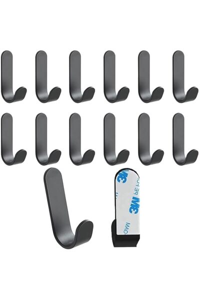 Generic 3M Hooks 12 Pcs, Heavy Duty Command Hooks Hold 20 Lbs, Stainless Stee...